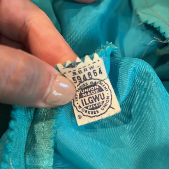 Gus Mayer teal vintage dress size 14 - Picture 13 of 13
